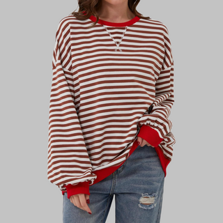 Claudia | Ligera Sudadera de Rayas