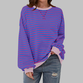 Claudia | Ligera Sudadera de Rayas