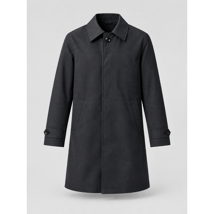 Trenchcoat impermeable de media longitud para hombre