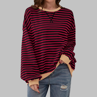 Claudia | Ligera Sudadera de Rayas