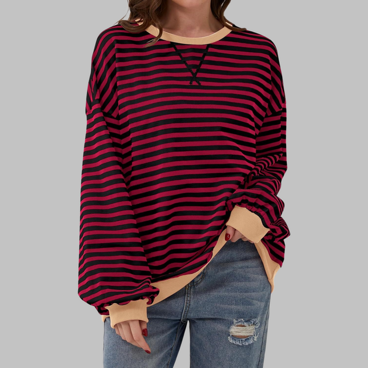 Claudia | Ligera Sudadera de Rayas