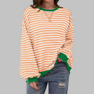Claudia | Ligera Sudadera de Rayas