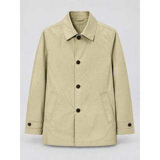 Trenchcoat impermeable de media longitud para hombre