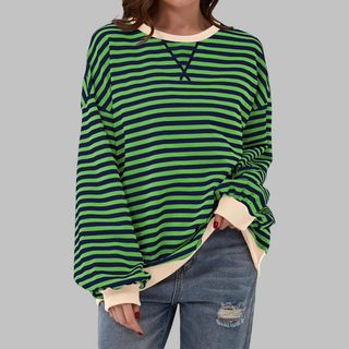 Claudia | Ligera Sudadera de Rayas
