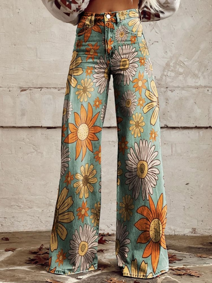 Palazzo Pants with Floral Print