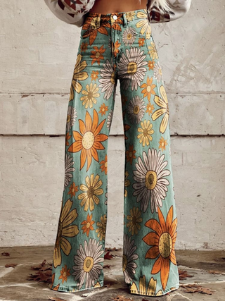 Palazzo Pants with Floral Print