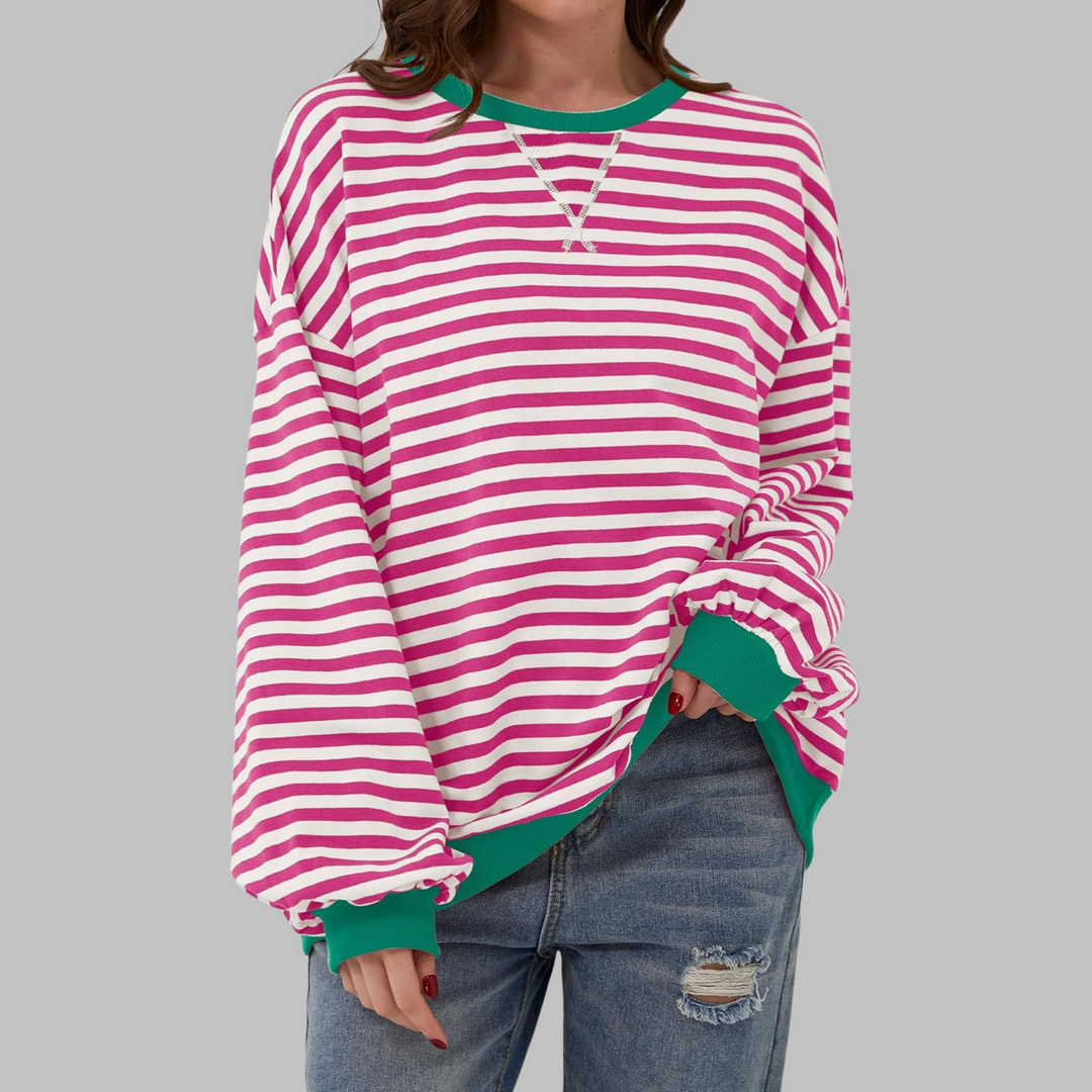 Claudia | Ligera Sudadera de Rayas