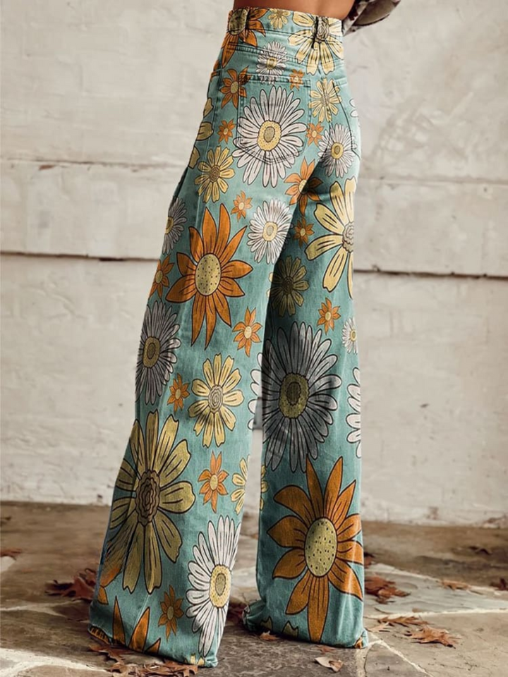 Palazzo Pants with Floral Print