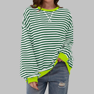 Claudia | Ligera Sudadera de Rayas