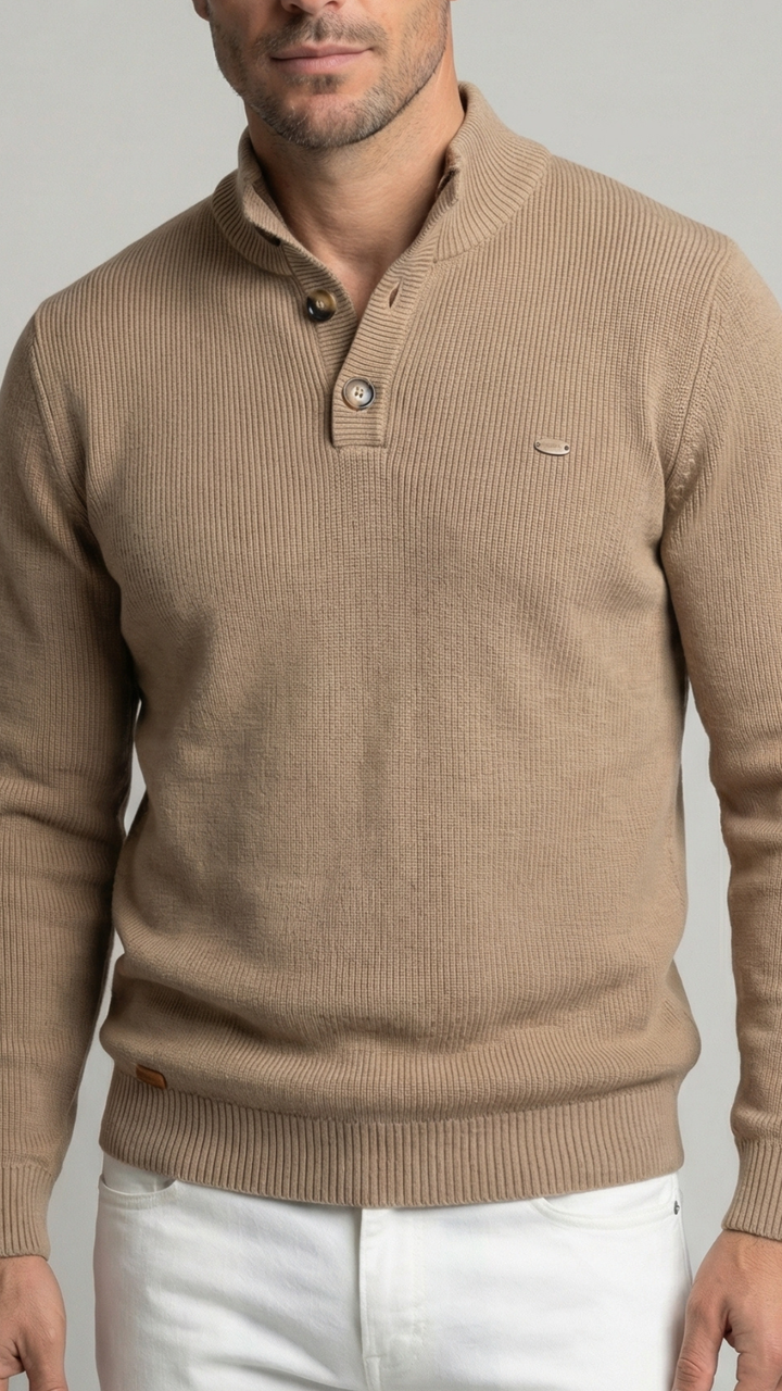Javier | Jersey con Botones Elegantes