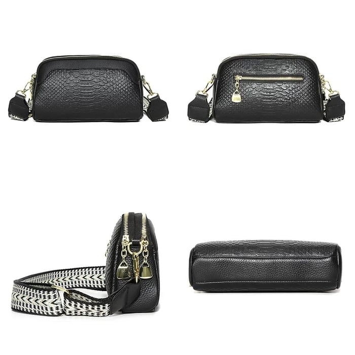 Paola | Bolso de Cuero Estilo Reptil