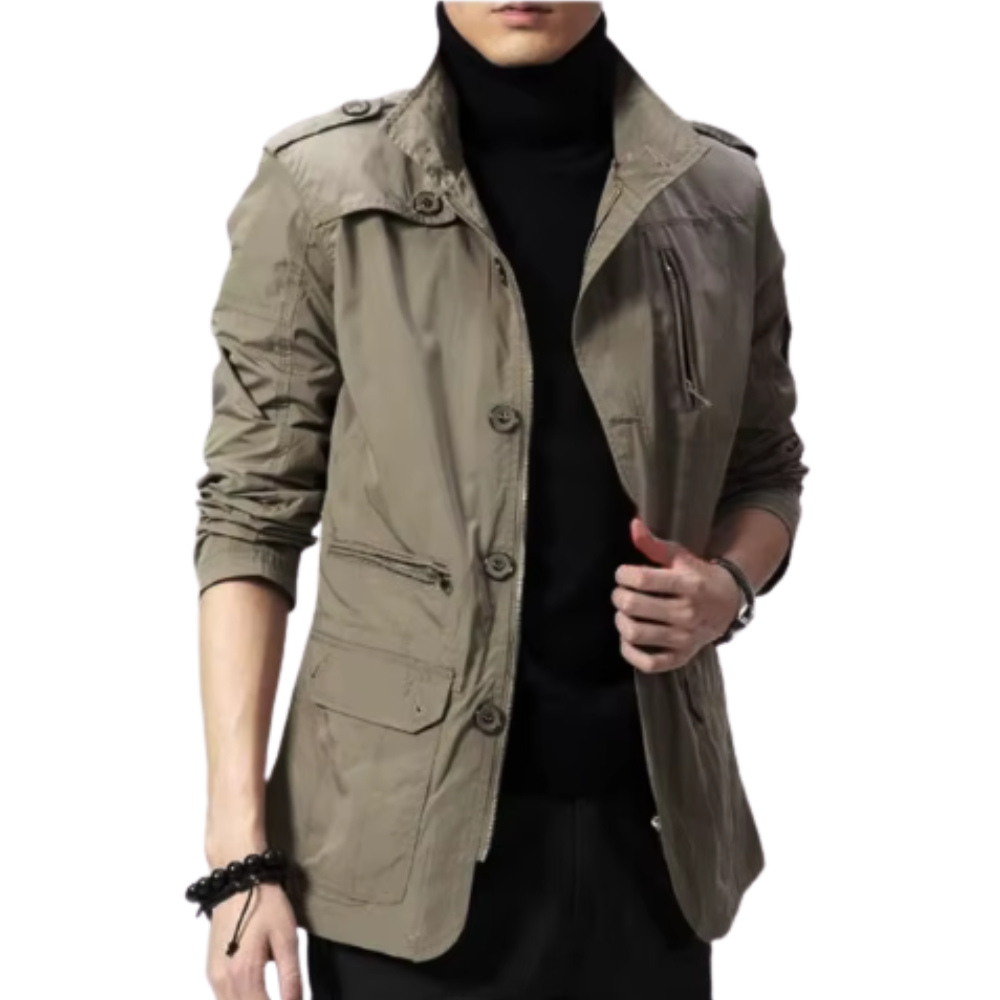Silvio | Elegante Chaqueta Resistente al Viento
