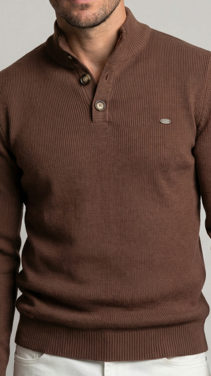 Javier | Jersey con Botones Elegantes