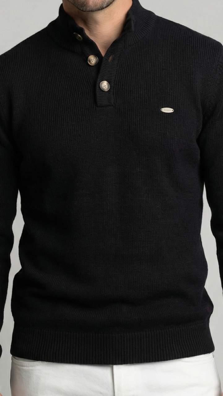 Javier | Jersey con Botones Elegantes
