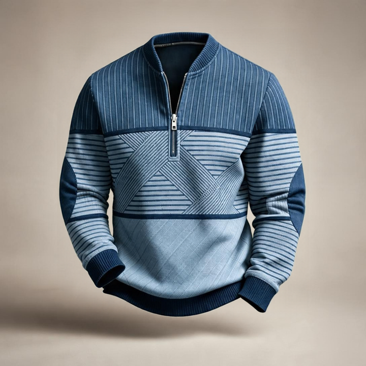 Viktor | Suéter Elegante para Hombre con Media Cremallera