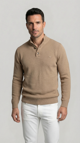 Javier | Jersey con Botones Elegantes