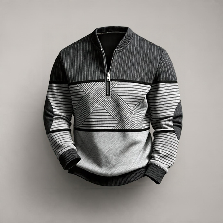 Viktor | Suéter Elegante para Hombre con Media Cremallera