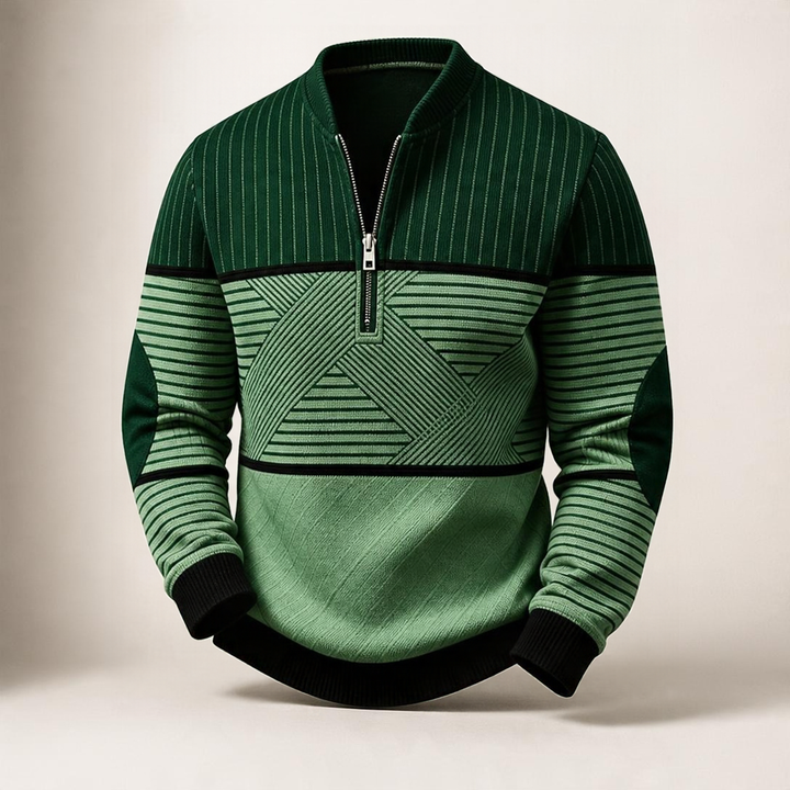 Viktor | Suéter Elegante para Hombre con Media Cremallera