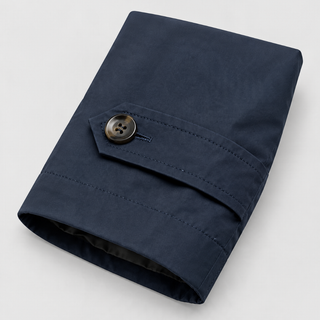 Trenchcoat impermeable de media longitud para hombre