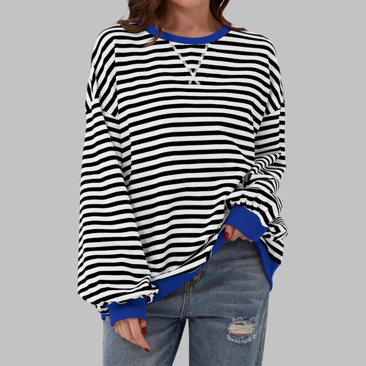 Claudia | Ligera Sudadera de Rayas