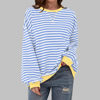 Claudia | Ligera Sudadera de Rayas