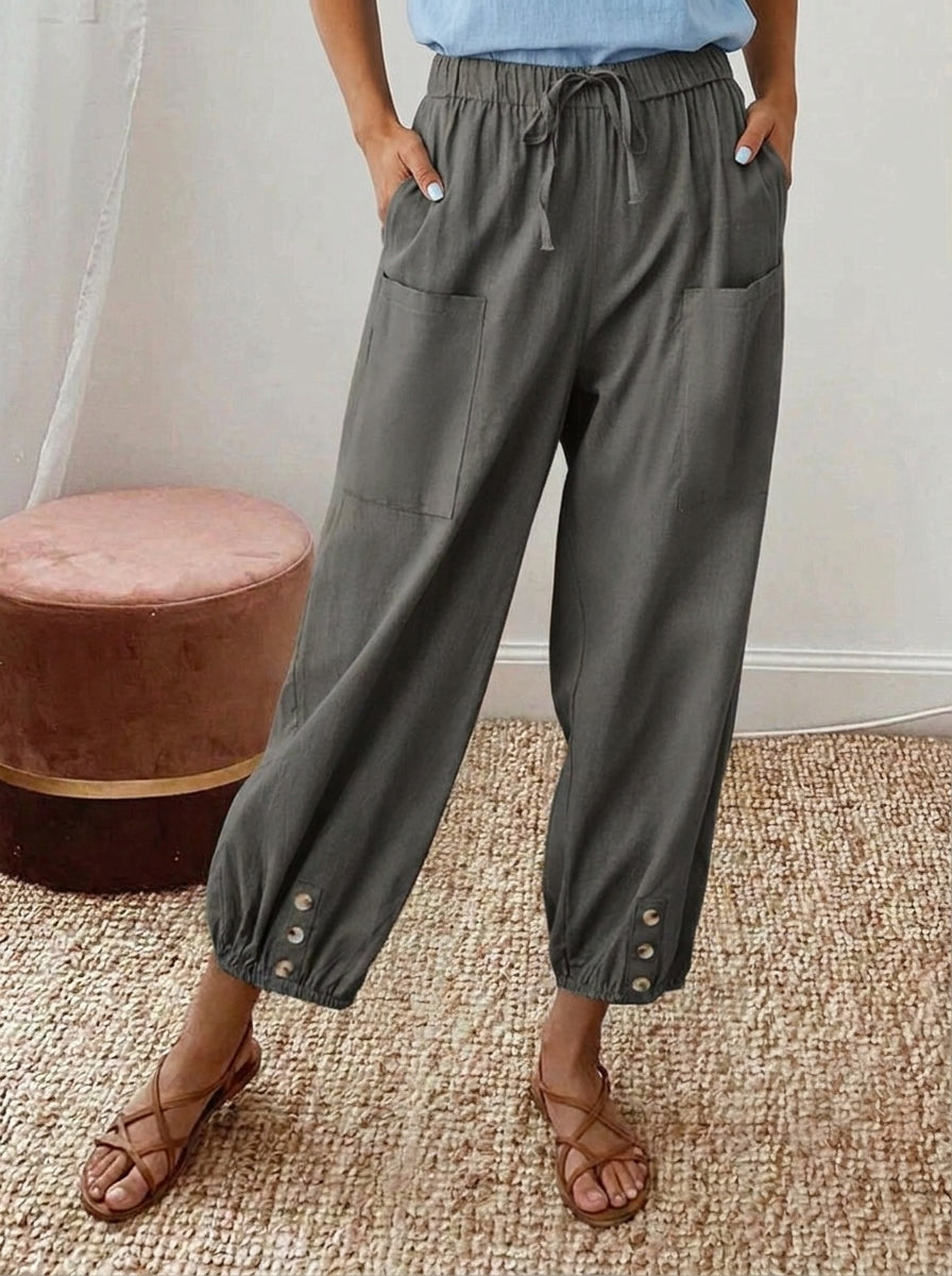 Aitana | Casual Straight-Leg Trousers