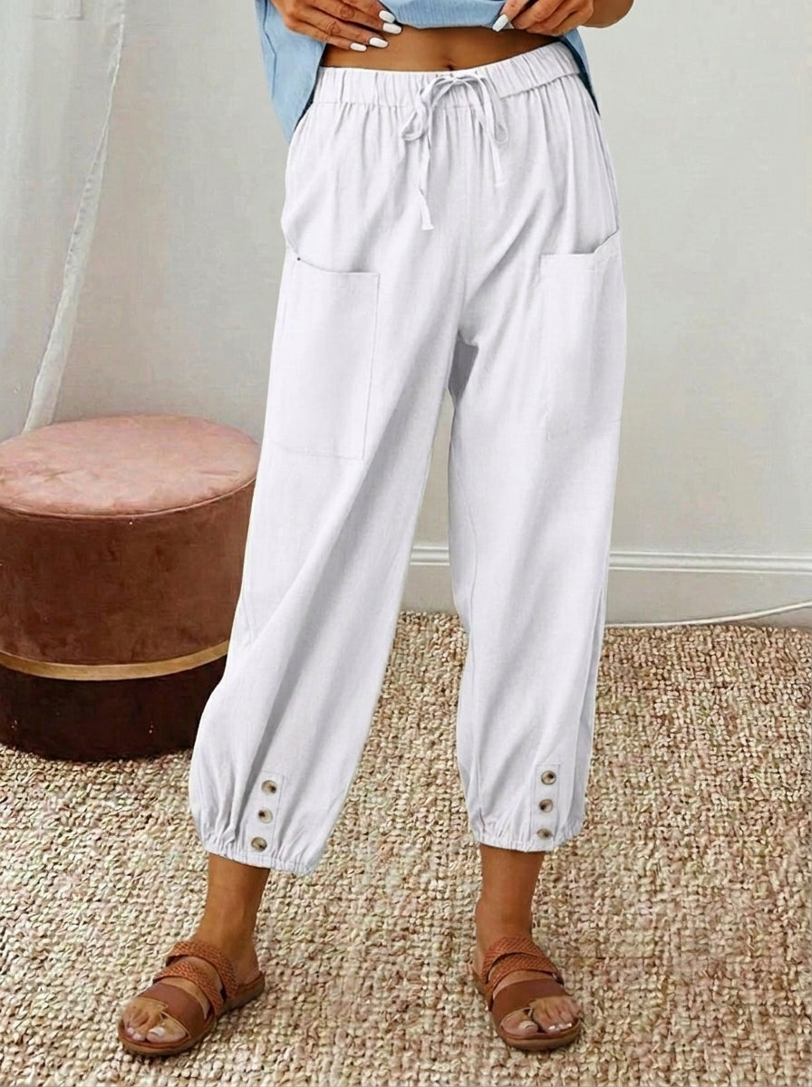Aitana | Casual Straight-Leg Trousers