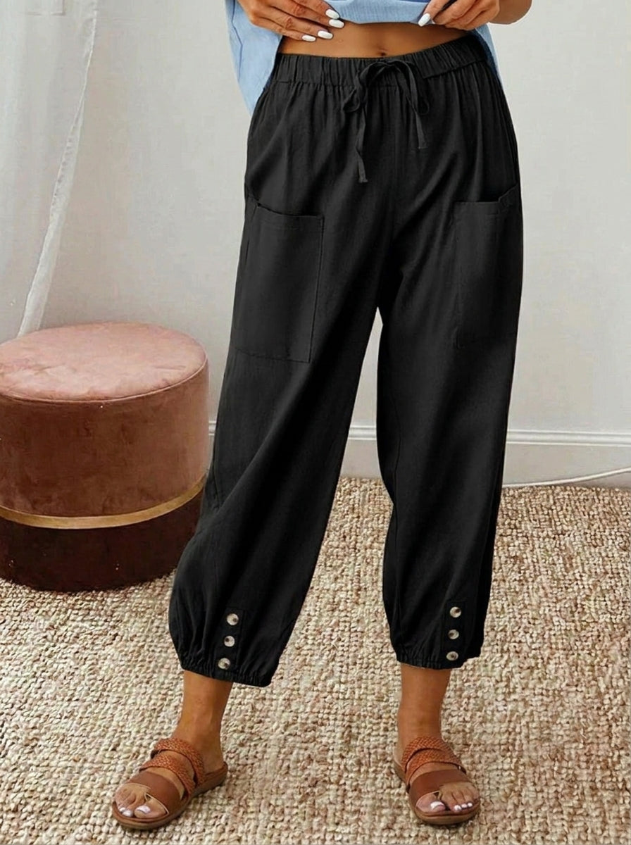 Aitana | Casual Straight-Leg Trousers