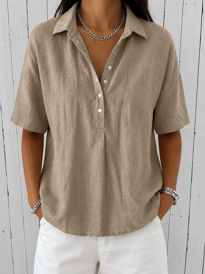 Concha | Blouse with Collar and Buttons