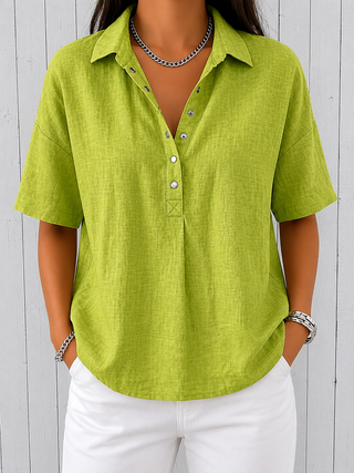 Concha | Blouse with Collar and Buttons