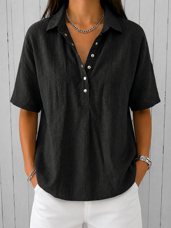 Concha | Blouse with Collar and Buttons