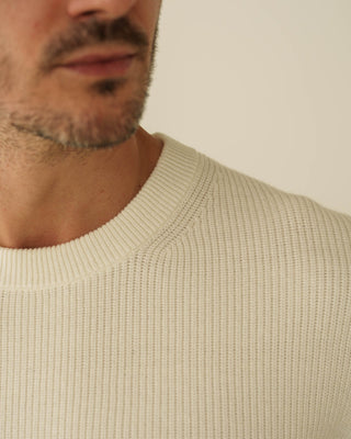 Suéter de Punto con Textura (Blanco Roto)