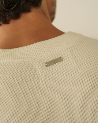 Suéter de Punto con Textura (Blanco Roto)
