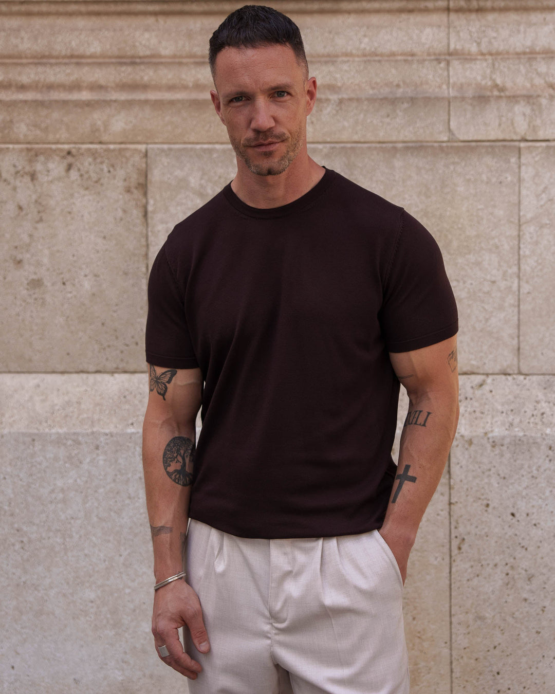 Camisa de Tela (Marrón)