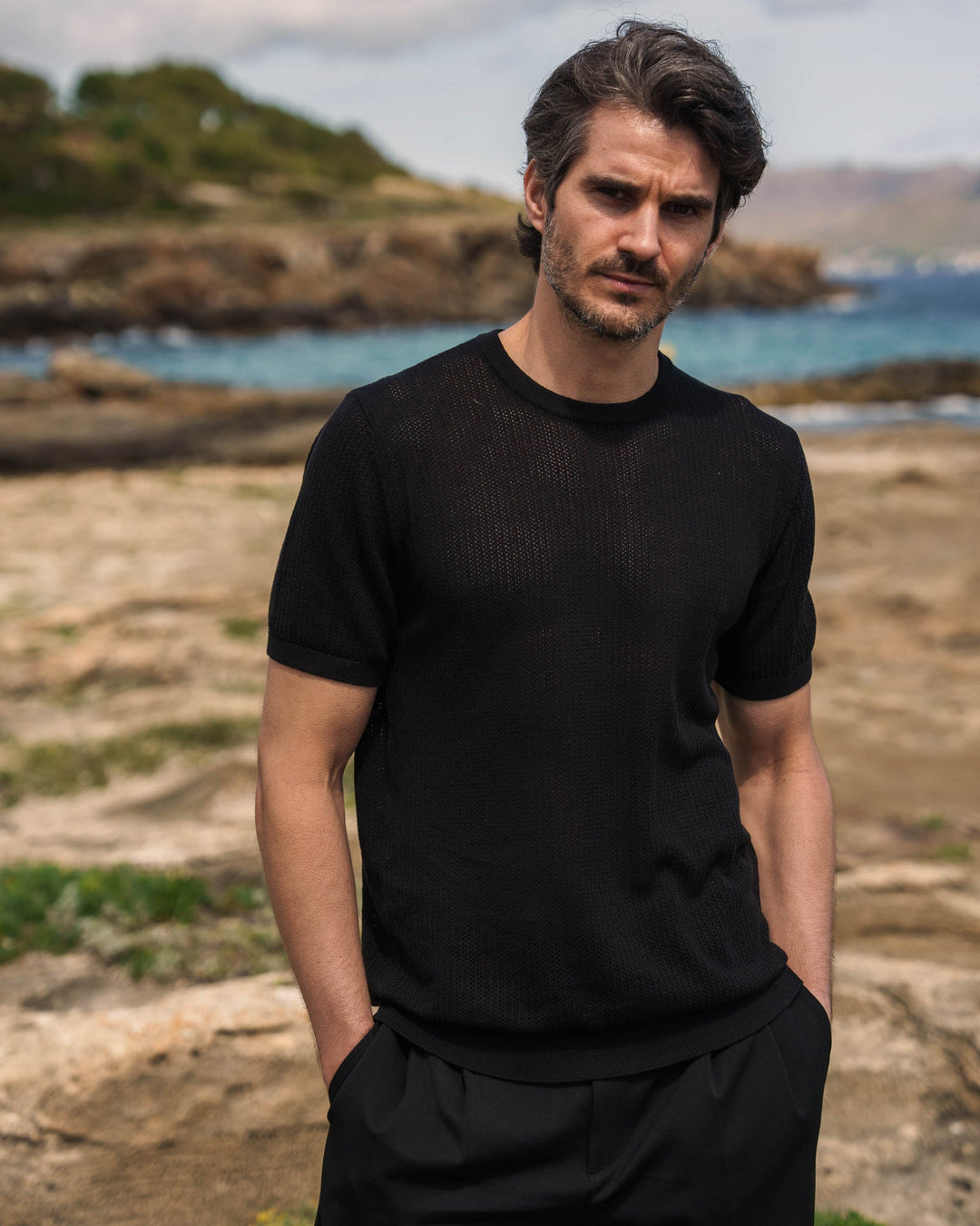 Camiseta de Malla Negra