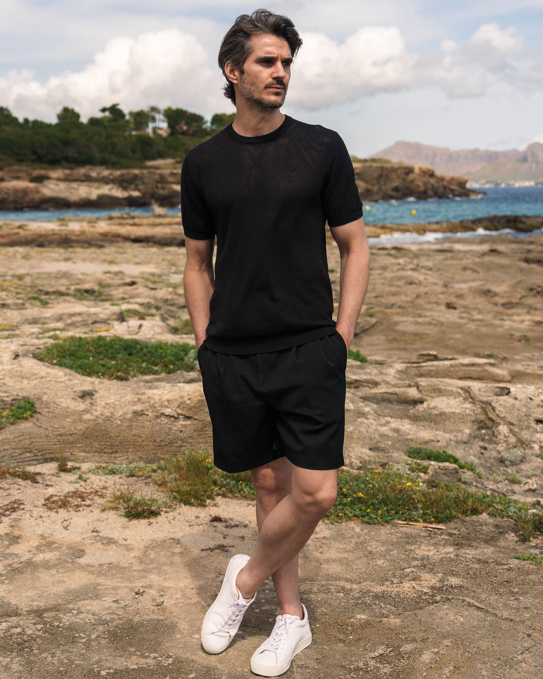 Camiseta de Malla Negra