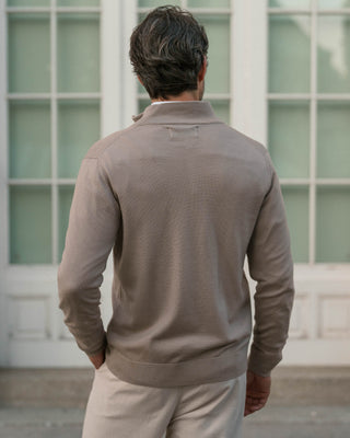 Taupe Merino Cardigan