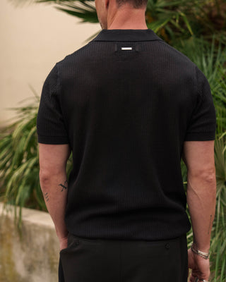 Camiseta Polo de Malla (Negra)
