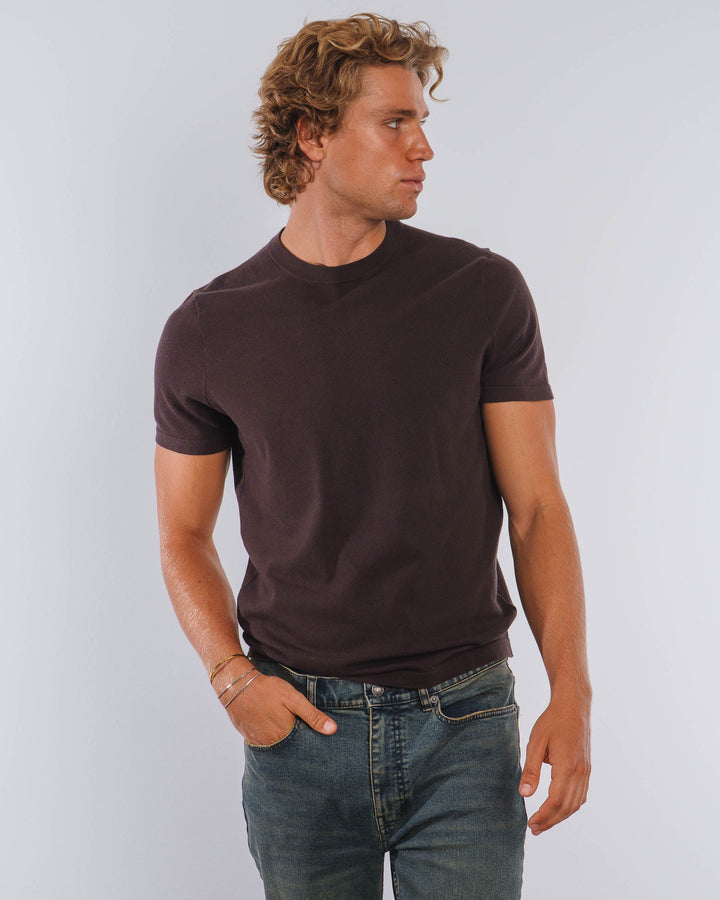 Camiseta de Punto Mezcla (Marrón)