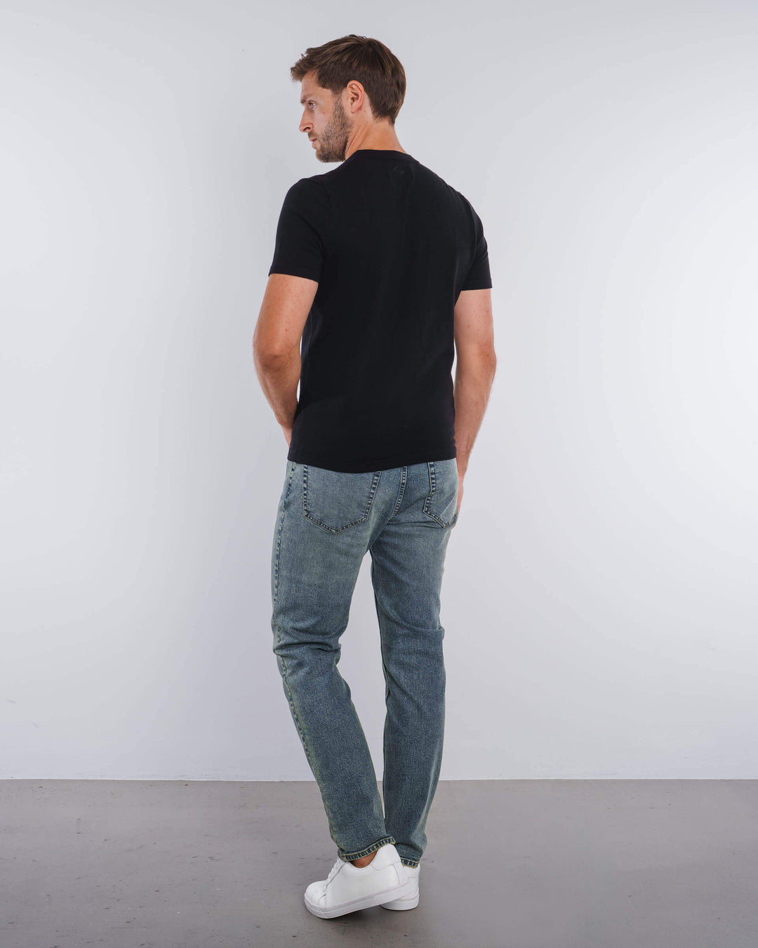 Camisa de Punto Mezcla (Negra)