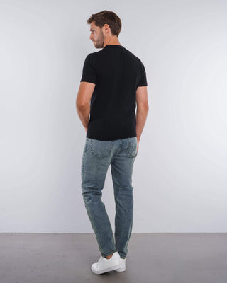 Camisa de Punto Mezcla (Negra)