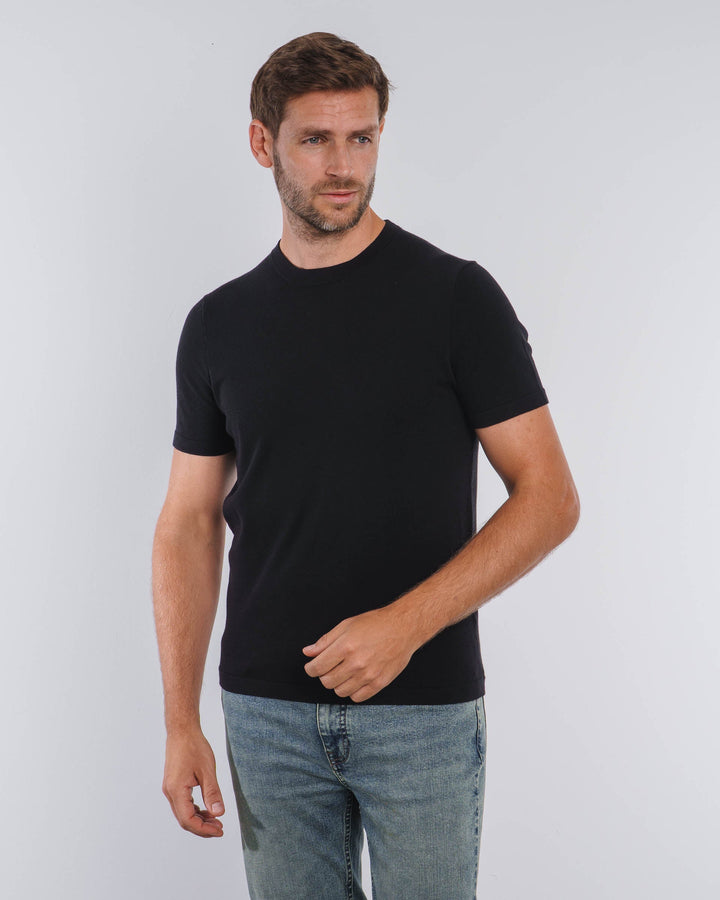 Camisa de Punto Mezcla (Negra)
