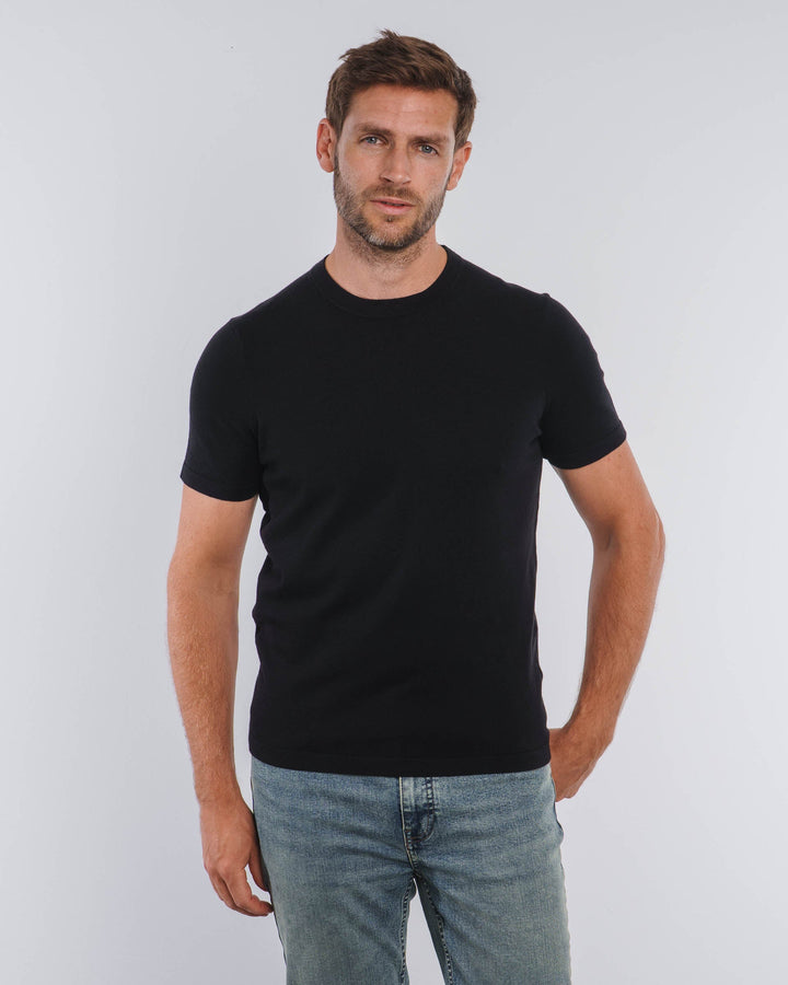 Camisa de Punto Mezcla (Negra)