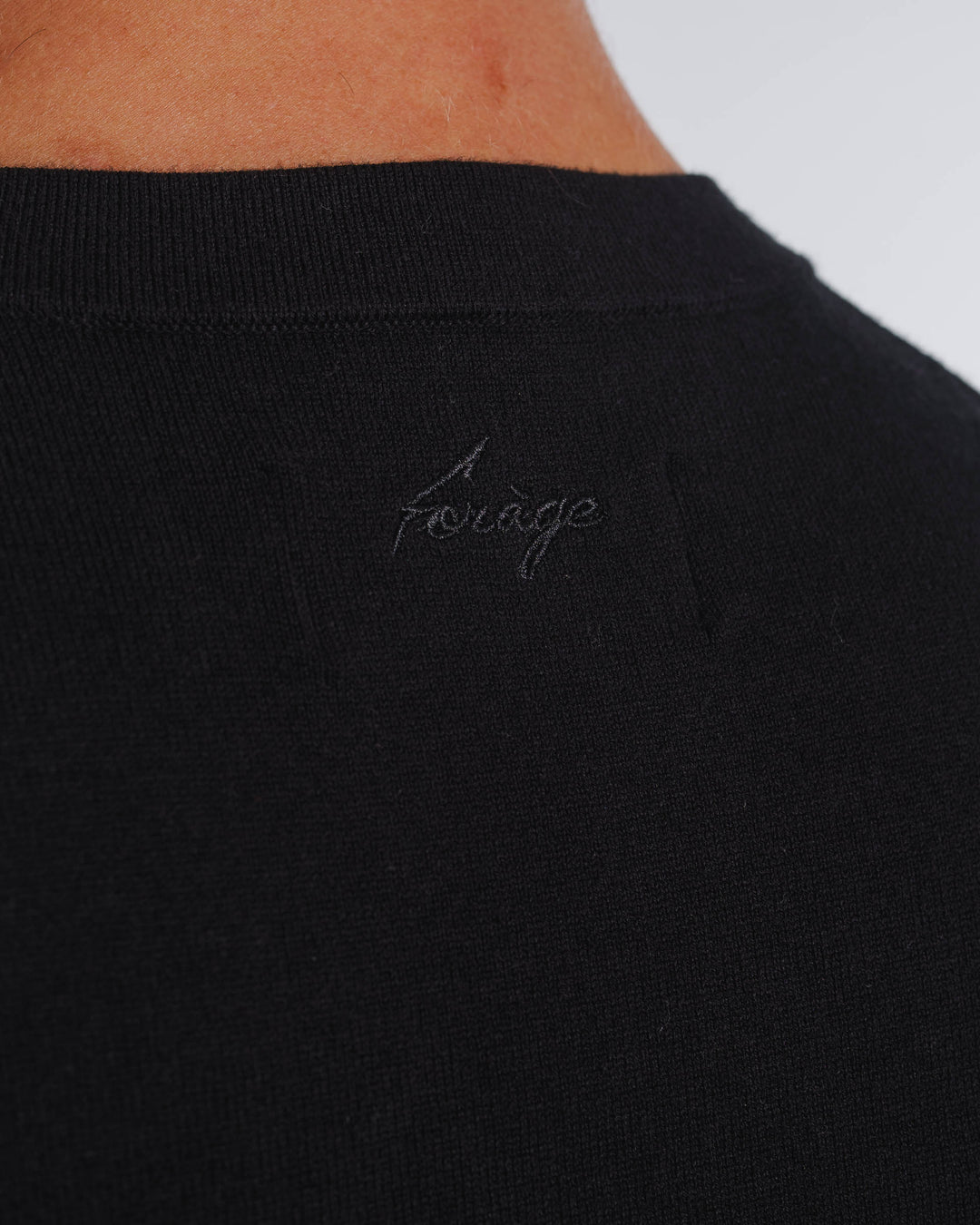 Camisa de Punto Mezcla (Negra)