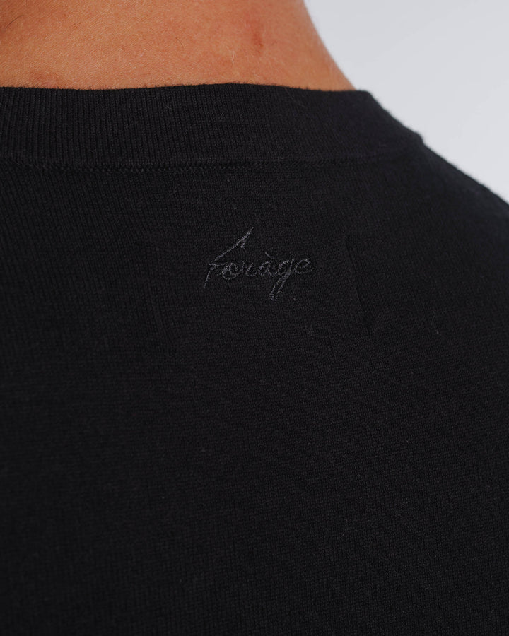 Camisa de Punto Mezcla (Negra)