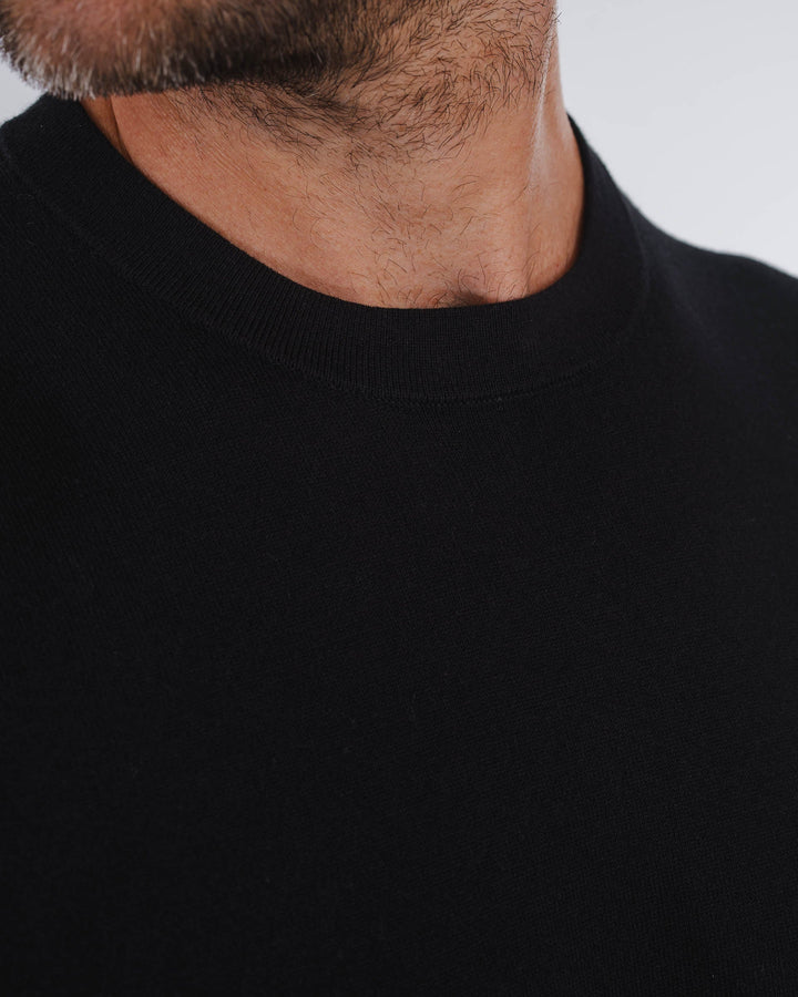 Camisa de Punto Mezcla (Negra)