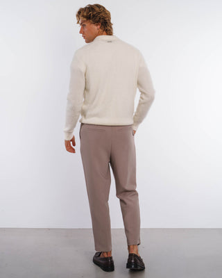 Suéter de Mohair Tejido en Tonos Grises
