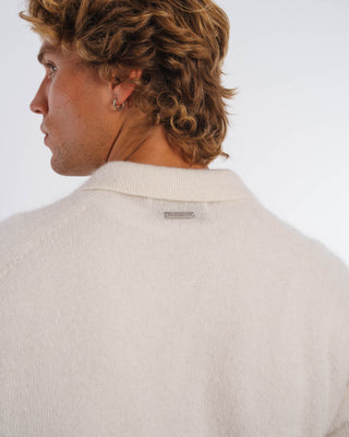 Suéter de Mohair Tejido en Tonos Grises