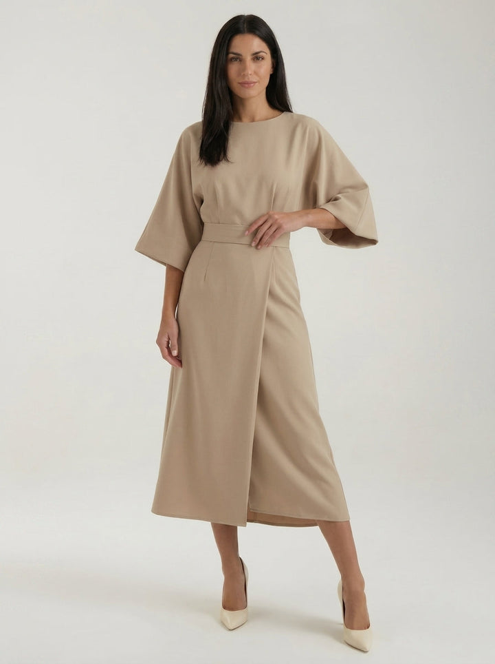 Vestido largo Ana con cinturón