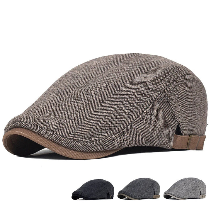 Marcos | Boina moderna para hombre con patrón de espiga
